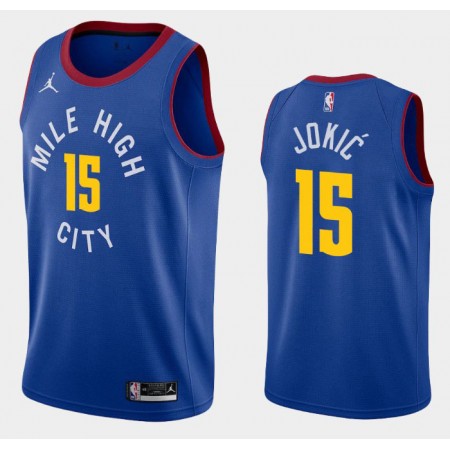 Herren NBA Denver Nuggets Trikot Nikola Jokic 15 Jordan Brand 2020-2021 Statement Edition Swingman